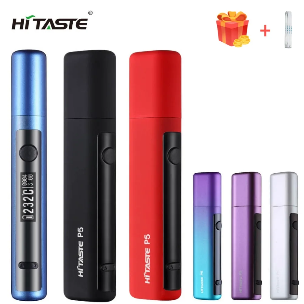 

Hitaste P5 charged electronic cigarette vape kit HNB heat not burn for heating tobacco Cartridge compatibility with iQOS stick