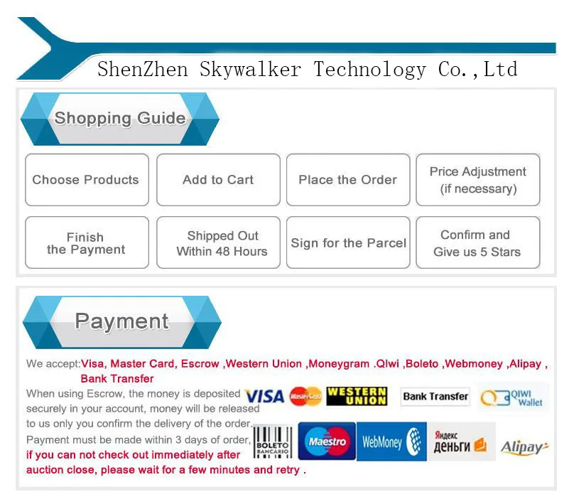 shopping guid and payment revise