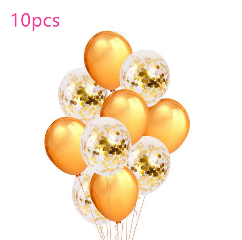 10pcs Gold Confetti Balloons Latex Confetti Balloon Happy Birthday Balloon Wedding Decoration Balloon Event Party Supplies
10pcs Gold Confetti Balloons Latex Confetti Balloon Happy Birthday Balloon Wedding Decoration Balloon Event Party Supplies