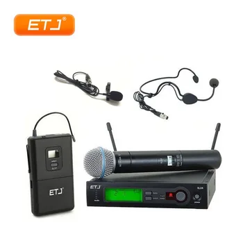 UHF Wireless Microphone Professional Karaoke Handheld Microphone SLX24/Beta58 Headset Mic Top Quality SLX4 SLX2
UHF Wireless Microphone Professional Karaoke Handheld Microphone SLX24/Beta58 Headset Mic Top Quality SLX4 SLX2
