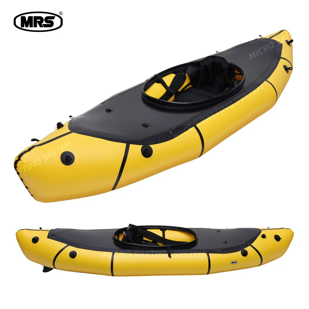 

[MRS][Nomad S1D]Micro rafting systems yellow ultra-light inflatable packraft multi-fuctional spray deck