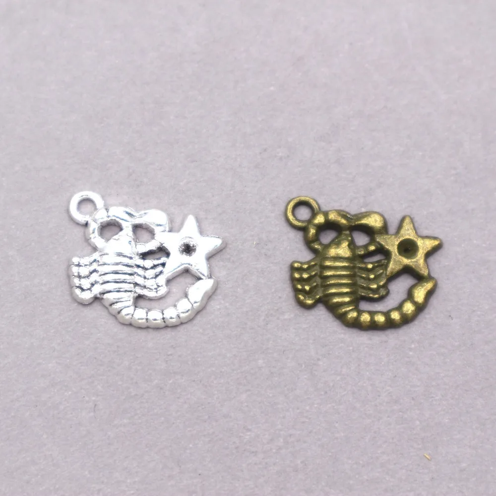 15pcs wholesale zinc alloy Zodiac charms twelve constellations Scorpio charms Metal sign pendant
15pcs wholesale zinc alloy Zodiac charms twelve constellations Scorpio charms Metal sign pendant