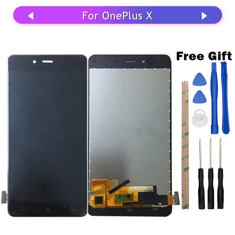 1PCS For Oneplus X E1001 LCD Display Touch Screen Assembly Glass Panel Digitizer Touch Sensor replacement with free tools
1PCS For Oneplus X E1001 LCD Display Touch Screen Assembly Glass Panel Digitizer Touch Sensor replacement with free tools