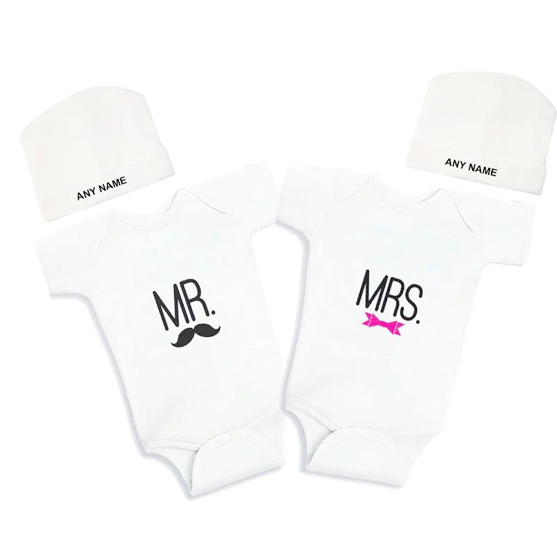 Cublutomind Mr Mrs Print Twins Matching Set Baby Body Suit Romper OutfitFashionSummer0-12MTwin Newborn Boy Girl Clothes Summer
Cublutomind Mr Mrs Print Twins Matching Set Baby Body Suit Romper OutfitFashionSummer0-12MTwin Newborn Boy Girl Clothes Summer