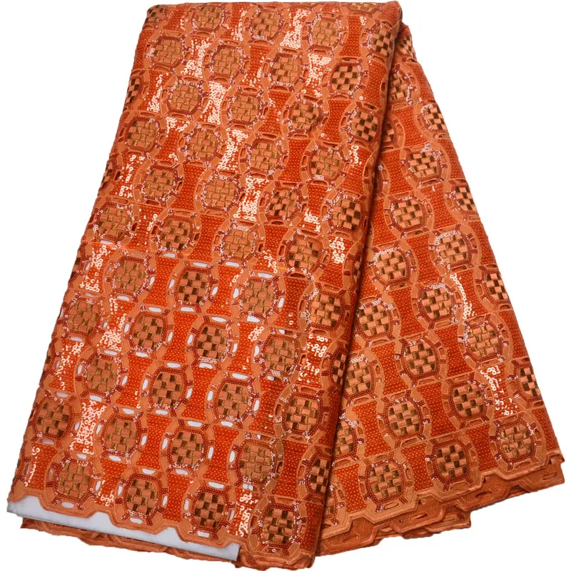 HFX Nigerian Latest Lace Fabric 2018 High Quality Lace Orange Sequin Embroidery Organza African Lace X833-2
HFX Nigerian Latest Lace Fabric 2018 High Quality Lace Orange Sequin Embroidery Organza African Lace X833-2