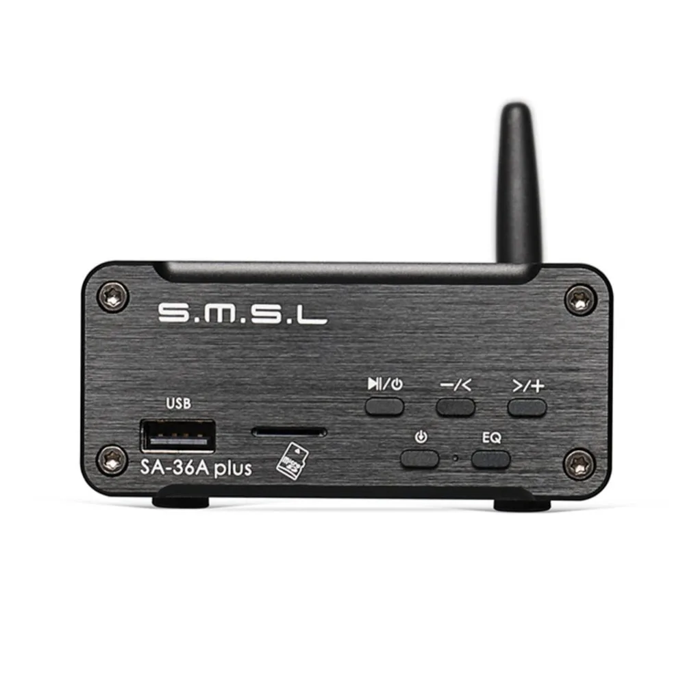 SMSL SA-36A Plus 30W TPA3118 HIFI Audio Class D Digital Power Amplifier Bluetooth AUX TF card/USB/U Disk Input Black
SMSL SA-36A Plus 30W TPA3118 HIFI Audio Class D Digital Power Amplifier Bluetooth AUX TF card/USB/U Disk Input Black