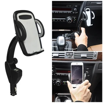 360 Degree Rotating Universal Dual USB Car Charger Holder Mount with Cigarette Lighter Chargers for Cell Phone Car Accessories
360 Degree Rotating Universal Dual USB Car Charger Holder Mount with Cigarette Lighter Chargers for Cell Phone Car Accessories