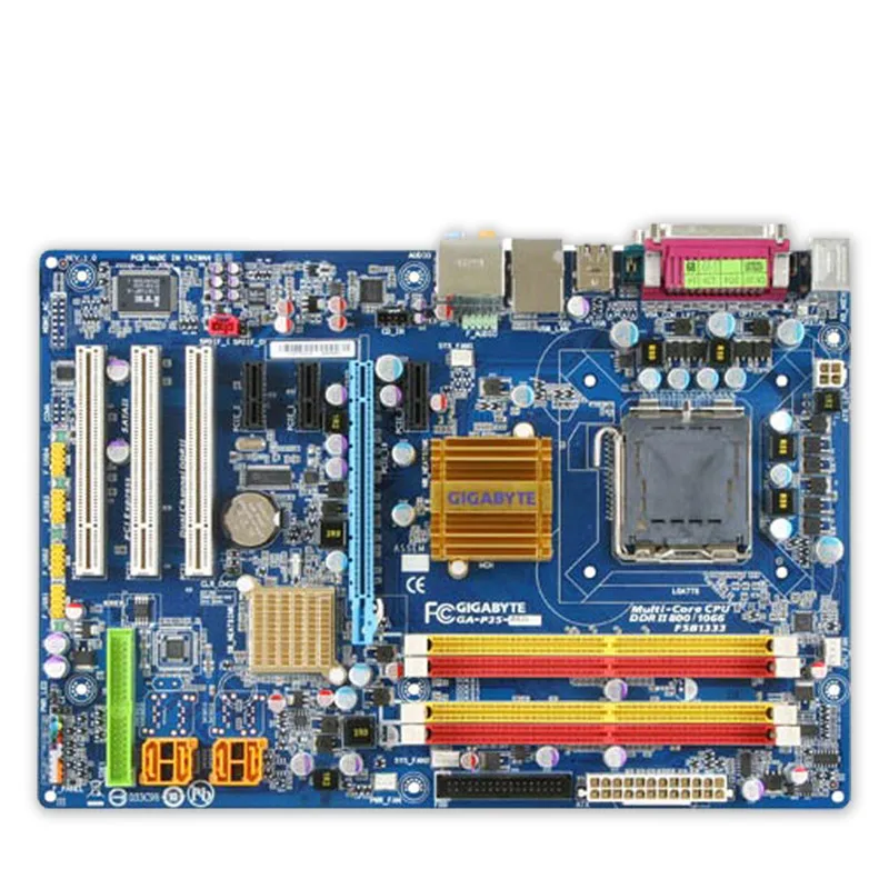 Материнская плата для Gigabyte оригинальная б/у настольного ПК с процессором P35 LGA 775
