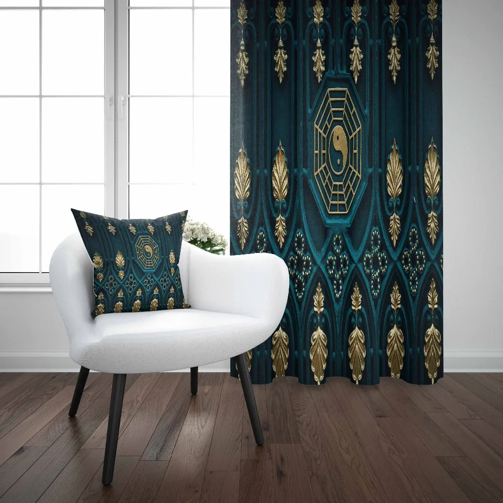 Else Green Golden Leaf Ethnic Geometric Peace Turkish 3d Print Living Room Bedroom Window Panel Curtain Combine Gift Pillow Case
Else Green Golden Leaf Ethnic Geometric Peace Turkish 3d Print Living Room Bedroom Window Panel Curtain Combine Gift Pillow Case