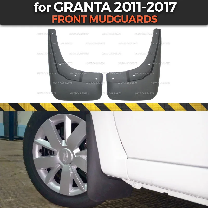 Mudguards for Lada Granta 2011-2017 on front wheels trim accessories mud flaps broad splash guards mud car styling tuning
Mudguards for Lada Granta 2011-2017 on front wheels trim accessories mud flaps broad splash guards mud car styling tuning