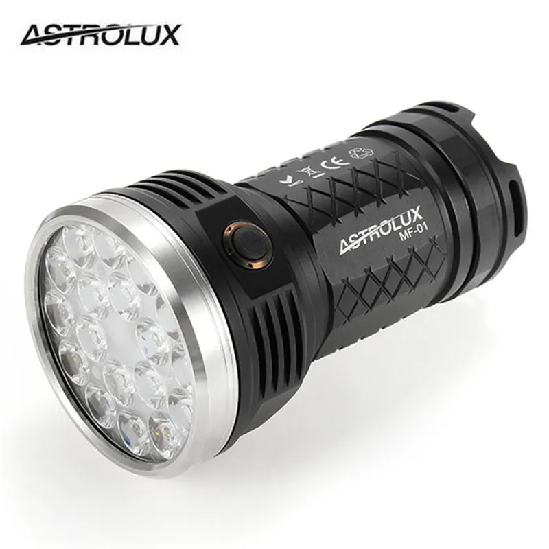 Newest Astrolux MF01 18x XP-G3/Nichia 219C 12000LM Super Bright LED Flashlight 18650 IPX-7 Waterproof 7 Modes Torches Lanterna
Newest Astrolux MF01 18x XP-G3/Nichia 219C 12000LM Super Bright LED Flashlight 18650 IPX-7 Waterproof 7 Modes Torches Lanterna