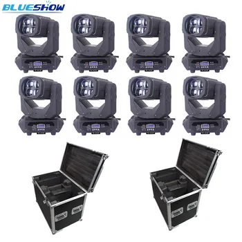 No tax custom 8pcs/2 flightcase, High Bright White LED Super beam 4x25w Moving Head Light Shaking head rotating stage lights
No tax custom 8pcs/2 flightcase, High Bright White LED Super beam 4x25w Moving Head Light Shaking head rotating stage lights