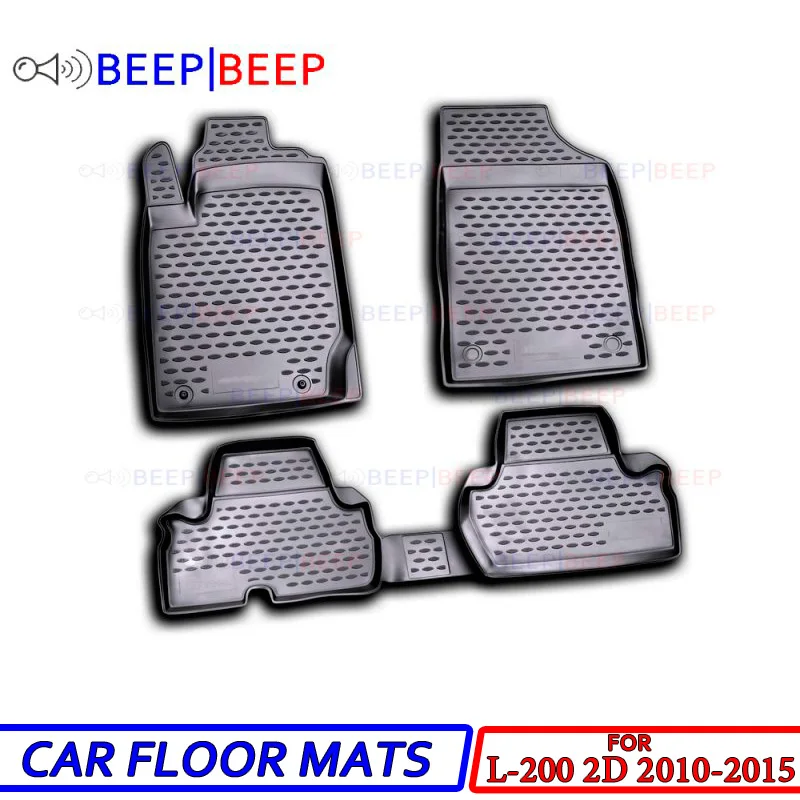 

For Mitsubishi L200 2D 2010-2015 car floor mats carpets auto floor mats waterproof dustproof car styling interior decoration