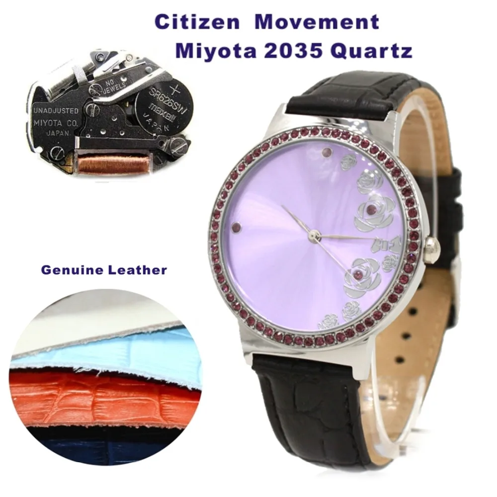 FW498K Violet Dial Black Band Women 100% Tested 3ATM Velet Crystal Fashion Watch
FW498K Violet Dial Black Band Women 100% Tested 3ATM Velet Crystal Fashion Watch