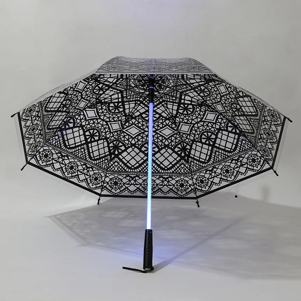 laser umbrella Romantic wedding photography props umbrella long handle luminous umbrella Star Wars led creative umbrella
laser umbrella Romantic wedding photography props umbrella long handle luminous umbrella Star Wars led creative umbrella