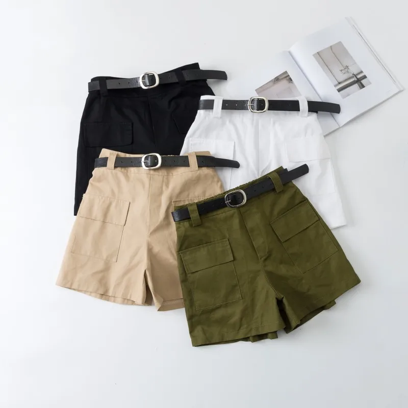 Obrix Summer Female casual Style Cotton Shorts Streetwear Korean Fashion Solid Pattern Safari Shorts Regular For Women With Belt
Obrix Summer Female casual Style Cotton Shorts Streetwear Korean Fashion Solid Pattern Safari Shorts Regular For Women With Belt