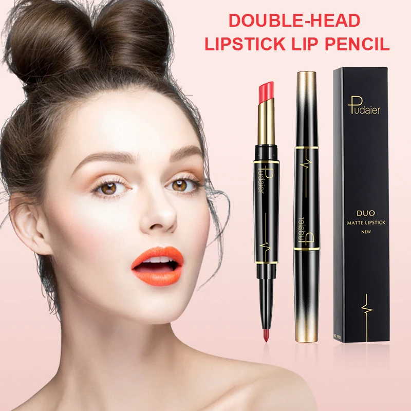 Pudaier 2 In 1 Double Head Lipstick Lip Liner Pencils Waterproof Pigments Nude Color Lip Liner Pen Makeup Cosmetics Tool TSLM2
Pudaier 2 In 1 Double Head Lipstick Lip Liner Pencils Waterproof Pigments Nude Color Lip Liner Pen Makeup Cosmetics Tool TSLM2