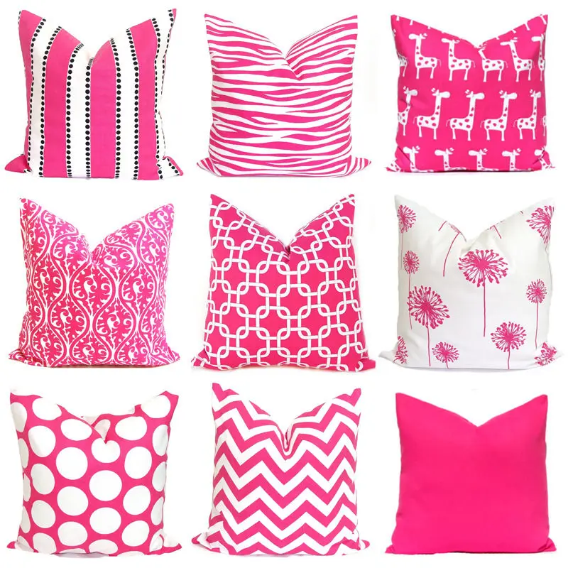 Doreen Box 1 PC Polyester Pillow Case Fuchsia Pink Flower Polka Dot Striped Geometric Printed Decorative Pillow Cover 45*45 cm
Doreen Box 1 PC Polyester Pillow Case Fuchsia Pink Flower Polka Dot Striped Geometric Printed Decorative Pillow Cover 45*45 cm