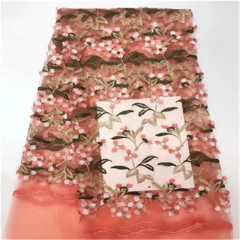 Newest African Tulle lace fabric of High quality Popular embroidered Mesh lace fabric for beautiful dress A600-1
Newest African Tulle lace fabric of High quality Popular embroidered Mesh lace fabric for beautiful dress A600-1