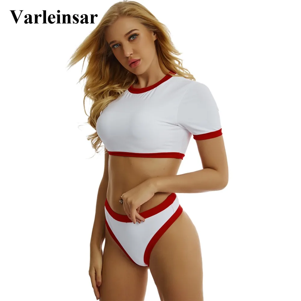 Female Swimsuit High Waist Bikini 2019 Women Swimwear Two-pieces Bikini set High Cut Sport Bather Thong Bathing Suit Swim V824
Female Swimsuit High Waist Bikini 2019 Women Swimwear Two-pieces Bikini set High Cut Sport Bather Thong Bathing Suit Swim V824