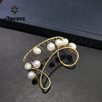ANI 14K Roll Gold Handmade Women Bangle Freshwater White Pearl oorbellen Roll Gold boucle d oreille Fashion Design Fine Jewelry
ANI 14K Roll Gold Handmade Women Bangle Freshwater White Pearl oorbellen Roll Gold boucle d oreille Fashion Design Fine Jewelry