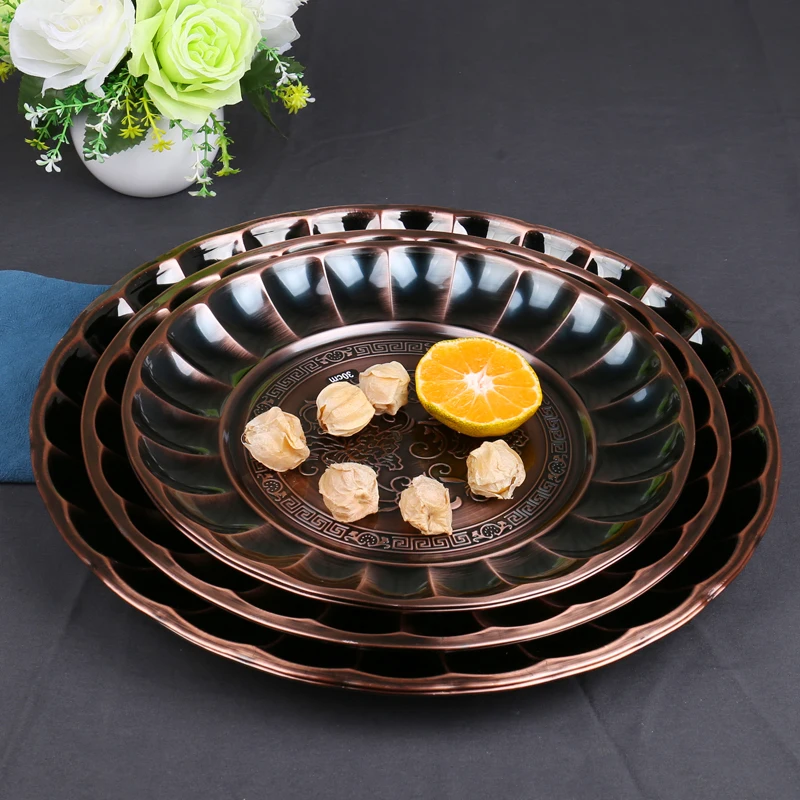Thick handmade stainless steel tray fruit plate base charcoal desktop anti hot soup pot dish hollowware cookware saucer salver
Thick handmade stainless steel tray fruit plate base charcoal desktop anti hot soup pot dish hollowware cookware saucer salver