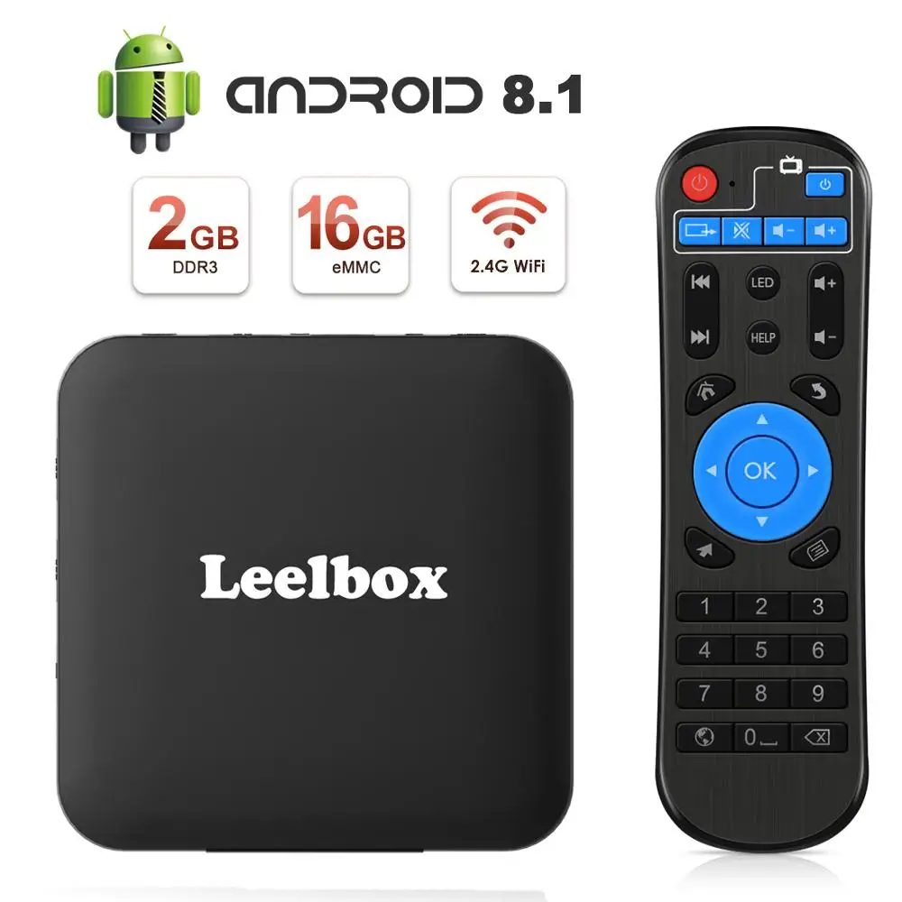 TV Box Android 8.1 tv box Leelbox Smart TV Box Q2MINIS Amlogic S905W Quad-Core, 2GB RAM & 16GB ROM,4K Ultra HD, 2.4GHz WiFi
TV Box Android 8.1 tv box Leelbox Smart TV Box Q2MINIS Amlogic S905W Quad-Core, 2GB RAM & 16GB ROM,4K Ultra HD, 2.4GHz WiFi