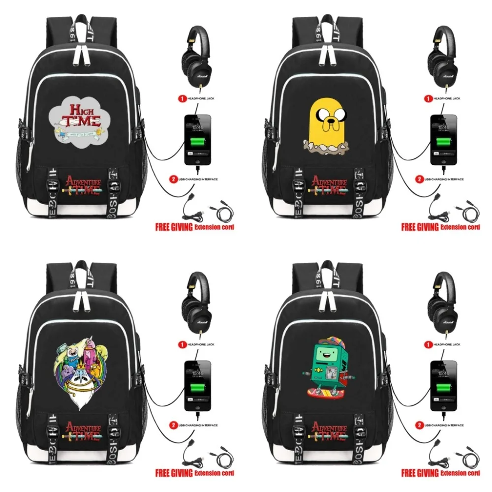 Anime Adventure Time Cartoon Printing School Backpack Boy Girls Daily multifunction USB charging men women Rucksack 10 style
Anime Adventure Time Cartoon Printing School Backpack Boy Girls Daily multifunction USB charging men women Rucksack 10 style