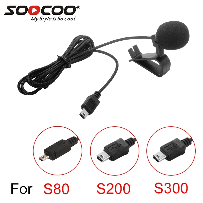 Внешний микрофон для Soocoo на S80 S200 S300 Действие Спорт Камера фотографии и s