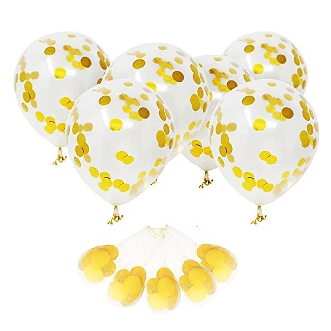 5pcs Inflatable Gold Confetti Balloon Ball Baby Shower 12inch Latex Clear birthday balloons Party Decorations Kids Party Favors
5pcs Inflatable Gold Confetti Balloon Ball Baby Shower 12inch Latex Clear birthday balloons Party Decorations Kids Party Favors