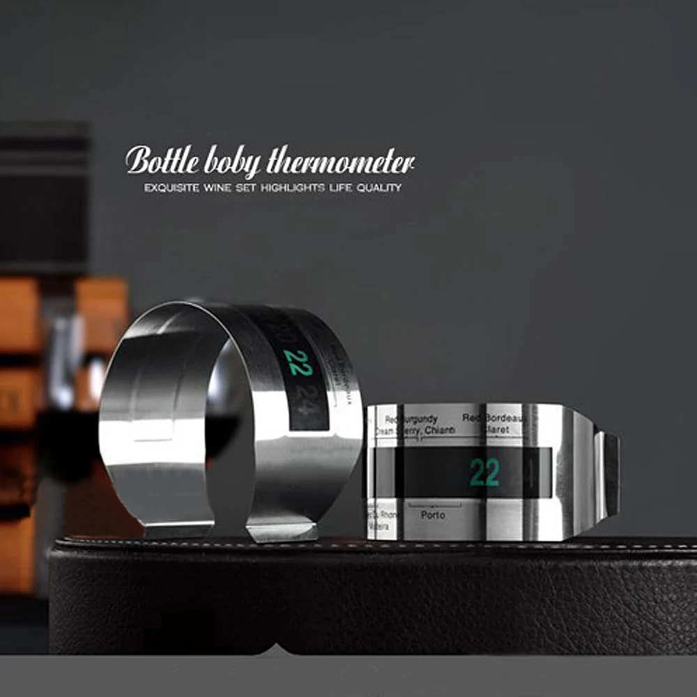 LCD Stainless-Steel Wine Bracelet Bottle Thermometer Temperatures Watch Meter Bar Tools Wine Thermometer Kitchen Supplies
LCD Stainless-Steel Wine Bracelet Bottle Thermometer Temperatures Watch Meter Bar Tools Wine Thermometer Kitchen Supplies