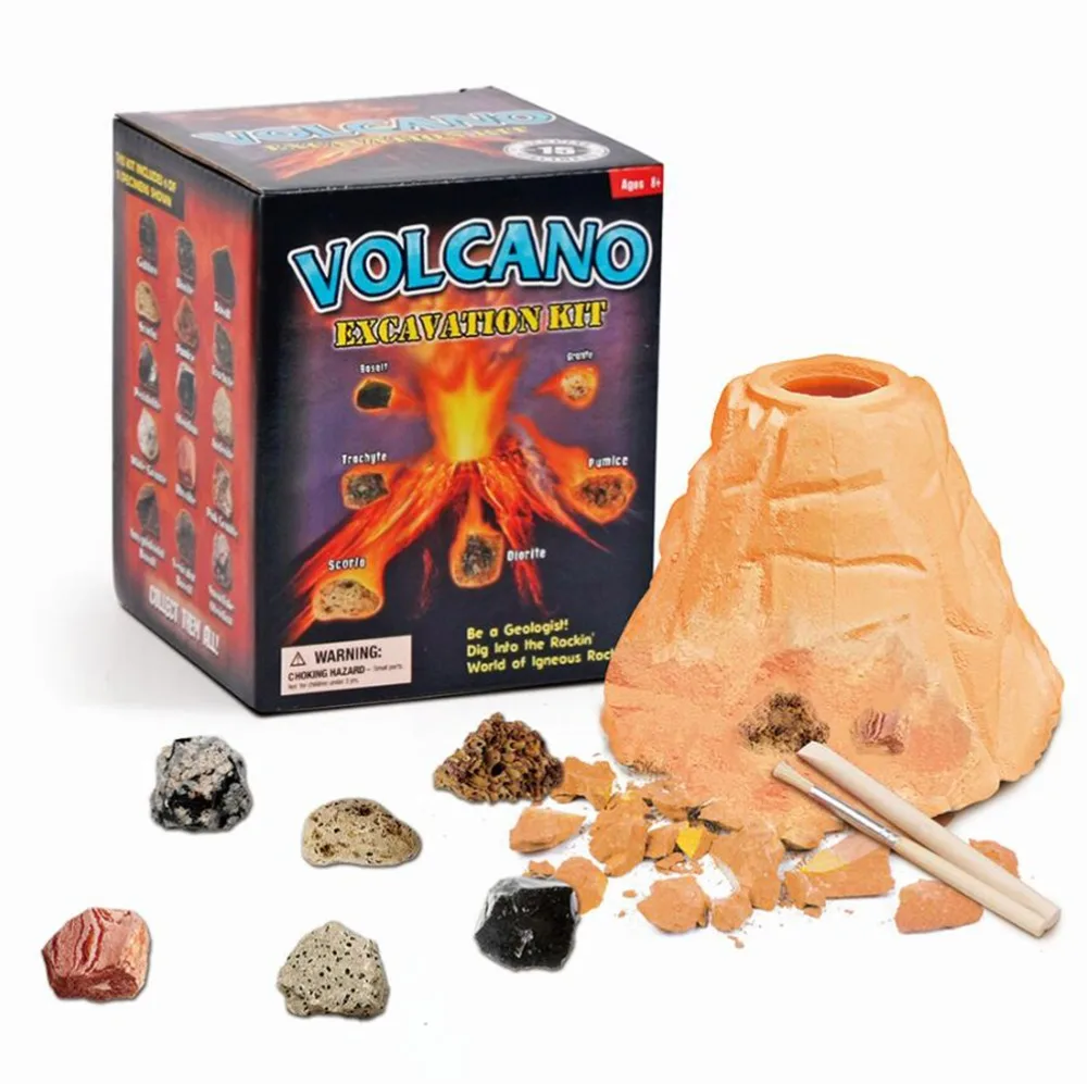 Volcanic Digging Mining Excavation Kit Educational Toy Science Learning Home School Volcano Igneous Sedimentary Metamorphic Rock
Volcanic Digging Mining Excavation Kit Educational Toy Science Learning Home School Volcano Igneous Sedimentary Metamorphic Rock