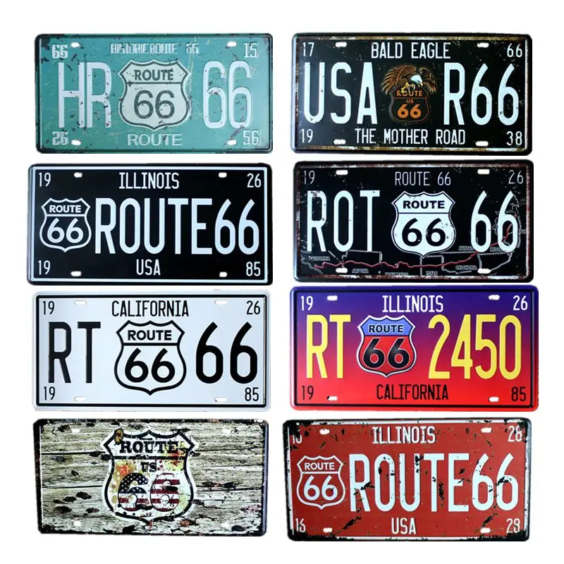 Route 66 License Plate Retro Sign Plaque Metal Bar Pub Garage Decorative Home Decor 15x30 cm
Route 66 License Plate Retro Sign Plaque Metal Bar Pub Garage Decorative Home Decor 15x30 cm