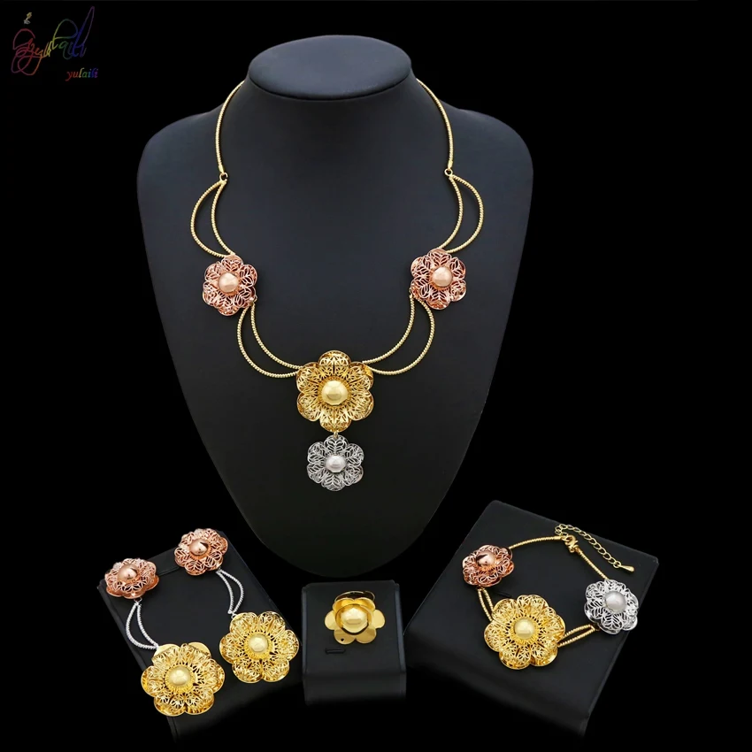 Yulaili Luxury Dubai Jewelry Sets Flower Type Gold Glitter Dst.ubai Gold Fashionable Tide Important Activity Must.
Yulaili Luxury Dubai Jewelry Sets Flower Type Gold Glitter Dst.ubai Gold Fashionable Tide Important Activity Must.