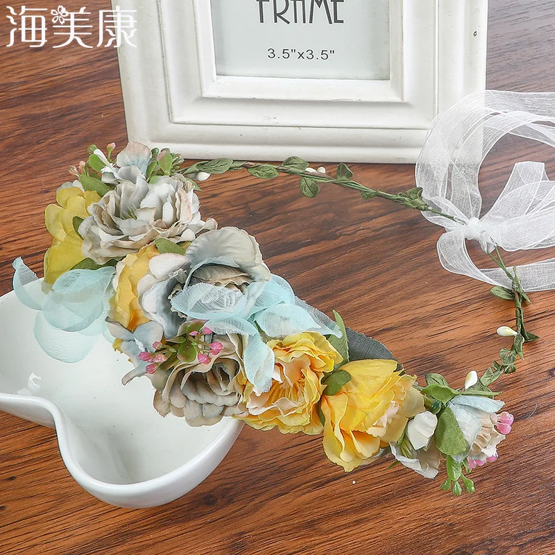 Haimeikang Headbands Flower Wreath Multicolor Rose Garland Headpiece Crown Girl Floral Garlands Headdress Vines Hair Accessories
Haimeikang Headbands Flower Wreath Multicolor Rose Garland Headpiece Crown Girl Floral Garlands Headdress Vines Hair Accessories