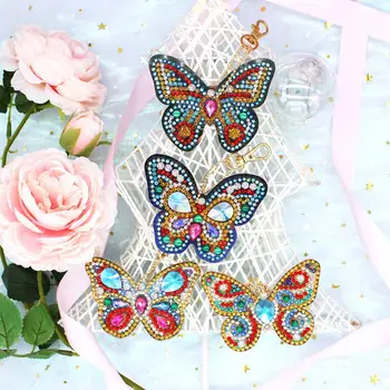 6Pcs/set Butterfly DIY Diamond Key Ring Creative Keyring Decor Hanging Kit for Girls Women Handbags Drop Shipping
6Pcs/set Butterfly DIY Diamond Key Ring Creative Keyring Decor Hanging Kit for Girls Women Handbags Drop Shipping