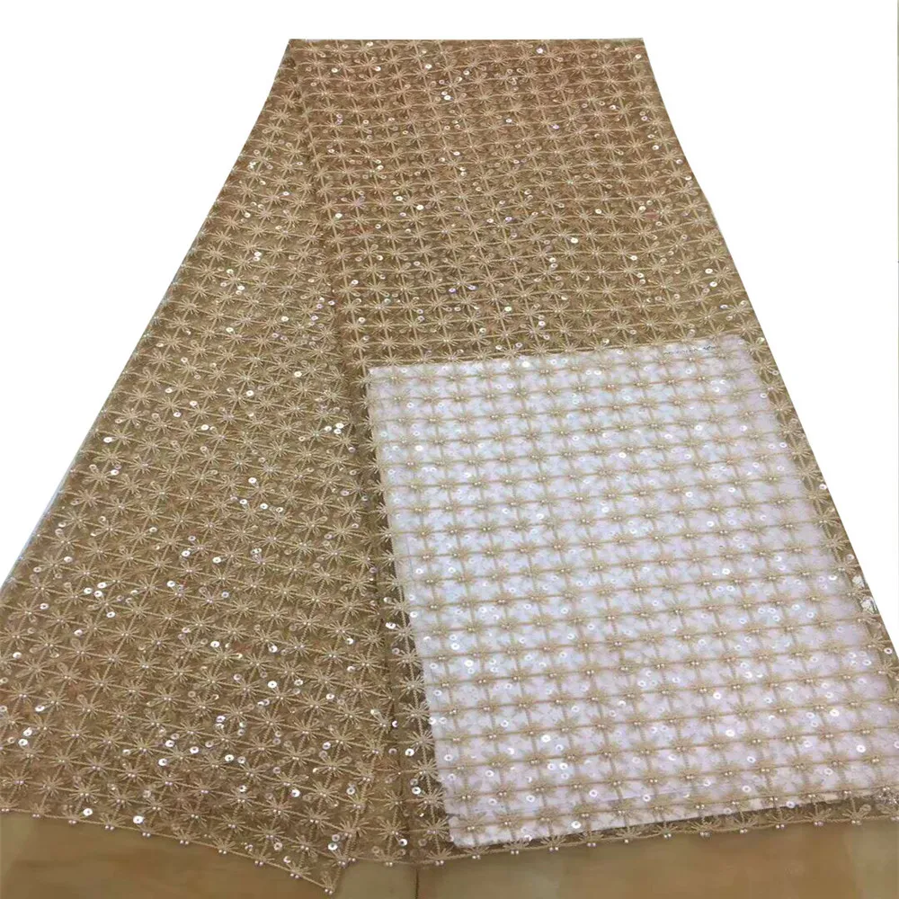 sequins lace fabric for wedding dress french sequins net lace gold african sequin lace fabric luxury design H711-2
sequins lace fabric for wedding dress french sequins net lace gold african sequin lace fabric luxury design H711-2