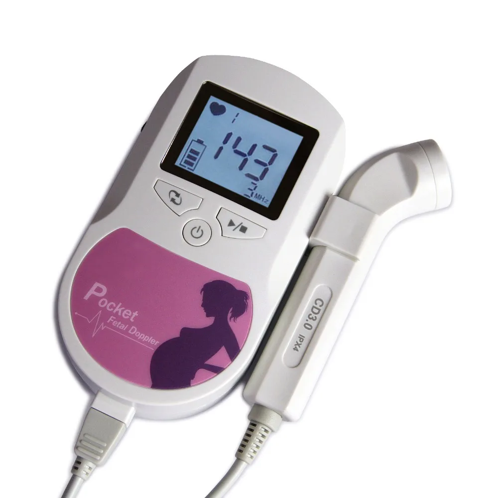 Pocket Prenatal Fetal Doppler with 3Mhz Probe with LCD Display & Loud External Sound Baby Heart Beat Monitor
Pocket Prenatal Fetal Doppler with 3Mhz Probe with LCD Display & Loud External Sound Baby Heart Beat Monitor