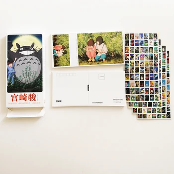 30Sheets/set Hayao Miyazaki Animation Postcards with 560Stickers Japanese Cartoon Postcard Greeting Cards Gifts Cards Long Size
30Sheets/set Hayao Miyazaki Animation Postcards with 560Stickers Japanese Cartoon Postcard Greeting Cards Gifts Cards Long Size