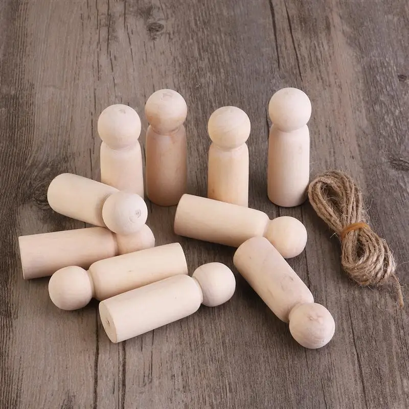 Big Peg Dolls(10pc 6cm Women)Unpainted Birthday Gift Handmade Unfinished Weddings Home/Room Decor Parent-Child Interaction Toys
Big Peg Dolls(10pc 6cm Women)Unpainted Birthday Gift Handmade Unfinished Weddings Home/Room Decor Parent-Child Interaction Toys