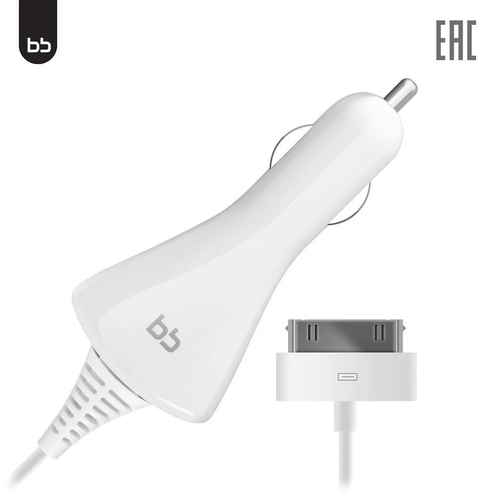 Автомобильное зарядное устройство BB 008-001 USB прочное надежное зу белый | Мобильные