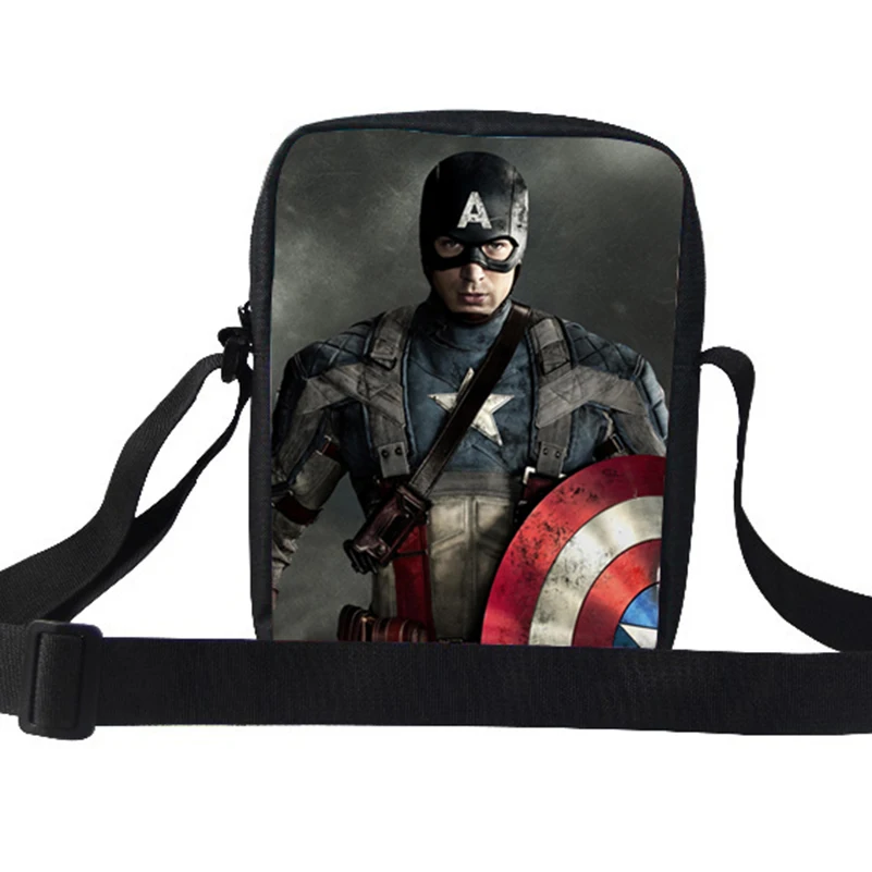 Hot Printed Shoulder Bags Small Captain America Messenger Bags For Boys The Avengers Super Hero Cartoon Character messenger bag
Hot Printed Shoulder Bags Small Captain America Messenger Bags For Boys The Avengers Super Hero Cartoon Character messenger bag