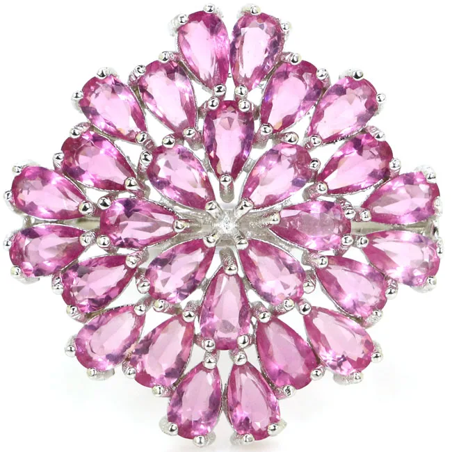 4.8g Real 925 Solid Sterling Silver Pink Tourmaline Woman's Present Rings 26x26mm
4.8g Real 925 Solid Sterling Silver Pink Tourmaline Woman's Present Rings 26x26mm