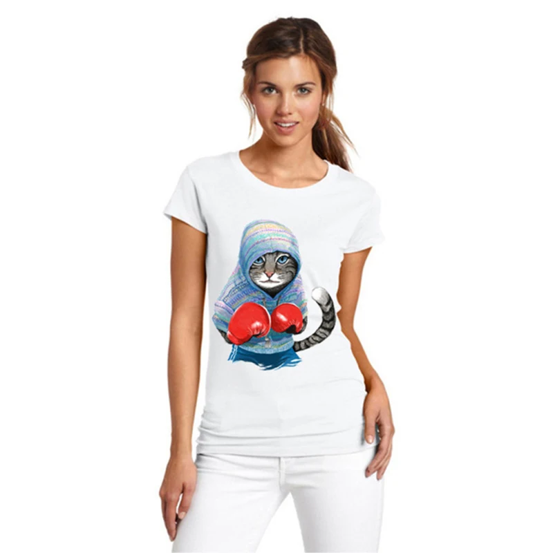 The 2017 new fashion short-sleeved m-xxxl T-shirt is a lovely cat T-shirt with a round collar T-shirt
The 2017 new fashion short-sleeved m-xxxl T-shirt is a lovely cat T-shirt with a round collar T-shirt