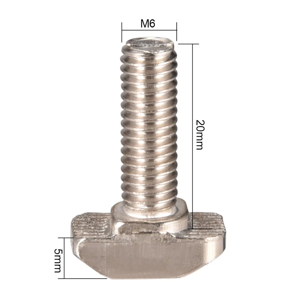 UXCELL 8Pcs M6 Thread 20mm T-Slot Drop-In Stud Sliding Screw Bolt Carbon Steel 30 Series For Aluminum Alloy Rack Assembly
UXCELL 8Pcs M6 Thread 20mm T-Slot Drop-In Stud Sliding Screw Bolt Carbon Steel 30 Series For Aluminum Alloy Rack Assembly