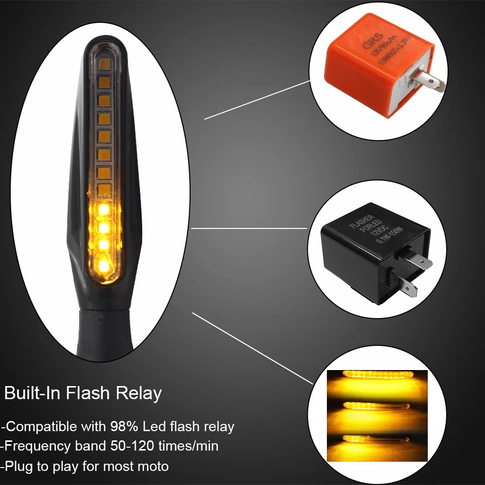 2X Flowing Waterproof Motorcycle Motorbike LED Turn Signal Indicator Dual Color DRL Flowing Sequential Lights Amber Light
2X Flowing Waterproof Motorcycle Motorbike LED Turn Signal Indicator Dual Color DRL Flowing Sequential Lights Amber Light