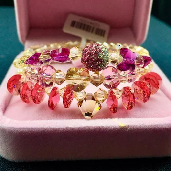SWANJEWELRY Handmade DIY 3 Stand Multilayer Champagne Crystal Bracelets Trendy Sweet butterfly Heart Women Jewelry Accessories
SWANJEWELRY Handmade DIY 3 Stand Multilayer Champagne Crystal Bracelets Trendy Sweet butterfly Heart Women Jewelry Accessories