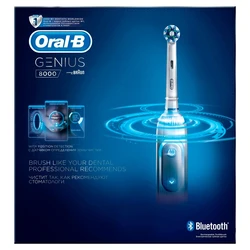Электрическая зубная щетка Oral-B Genius 8000 (Белая), Aliexpress