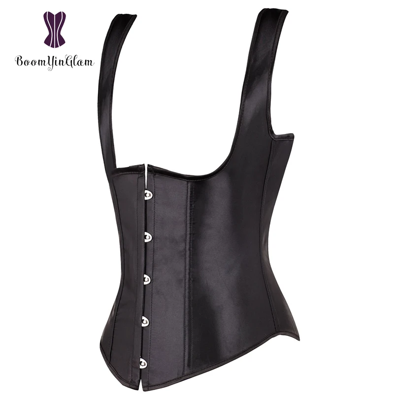 Satin Material Black Slimming Waist Shapewear Body Shaper Posture Corrector Steel Boned Underbust Corset Leather Vest 815#
Satin Material Black Slimming Waist Shapewear Body Shaper Posture Corrector Steel Boned Underbust Corset Leather Vest 815#