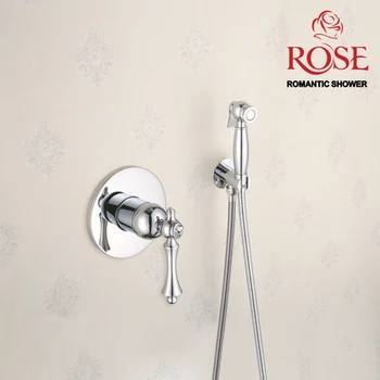 ROSE hand shower bidet, toilet seat hygienic shower faucet bidet Muslim shower, wall Mount solid brass faucet R0105
ROSE hand shower bidet, toilet seat hygienic shower faucet bidet Muslim shower, wall Mount solid brass faucet R0105